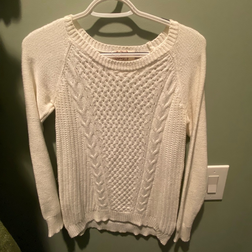 SO brand white detailed sweater